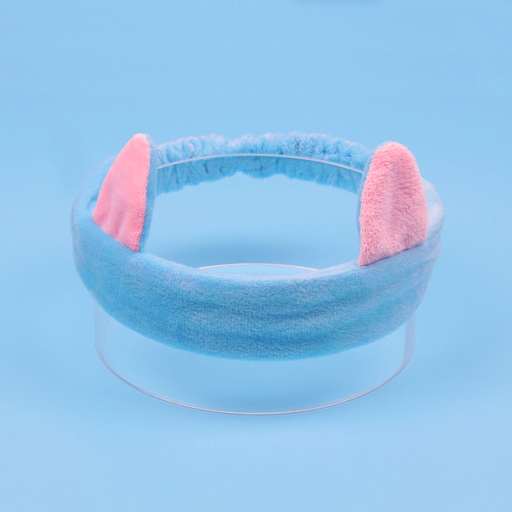 Women's Coral Fleece Makeup Bow Headband