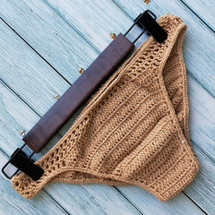 Lining Bikini Bottoms Crochet Thong Handmade Knitting Swimwear Shorts