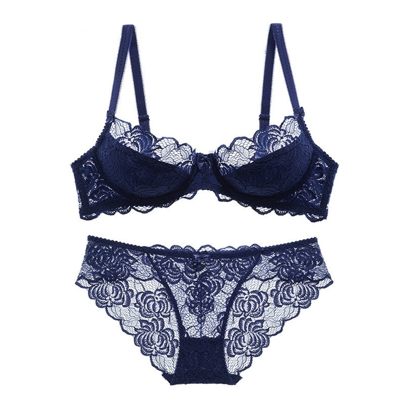 Women's Hollow Sexy Bra Underwear Set
