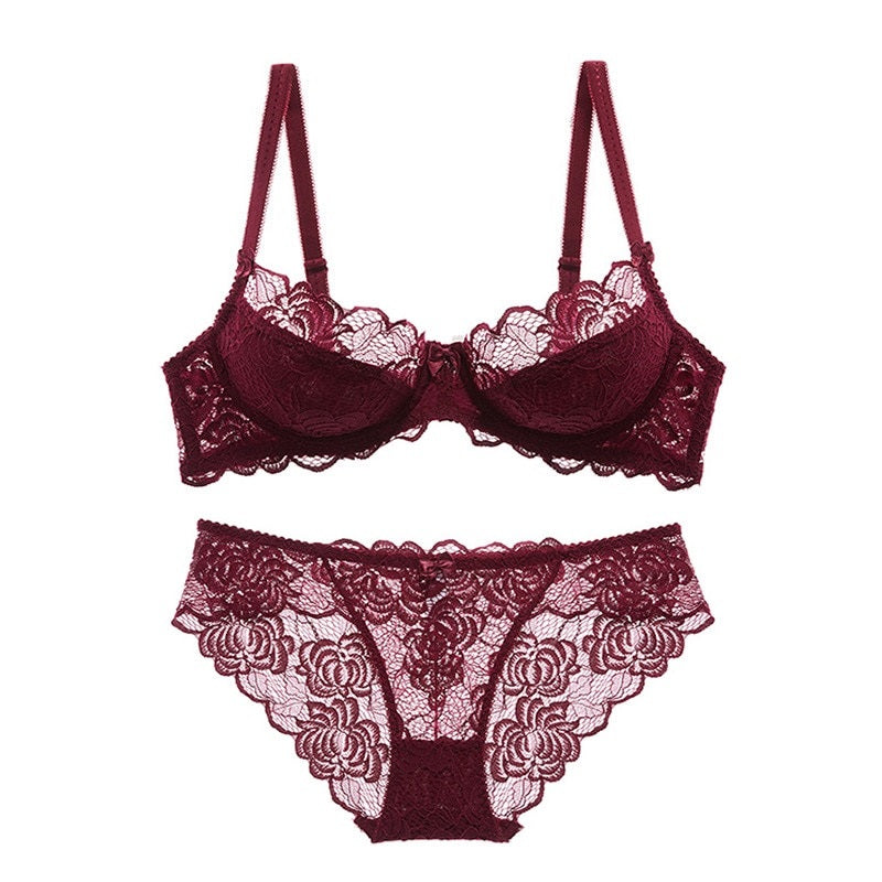 Women's Hollow Sexy Bra Underwear Set