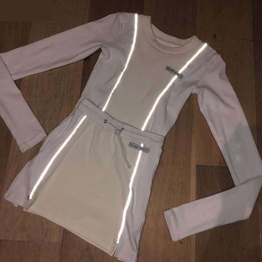 Women Crop Top Bottom Skirts