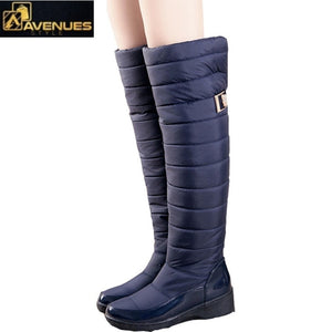 Women Warm Knee High Waterproof Boot