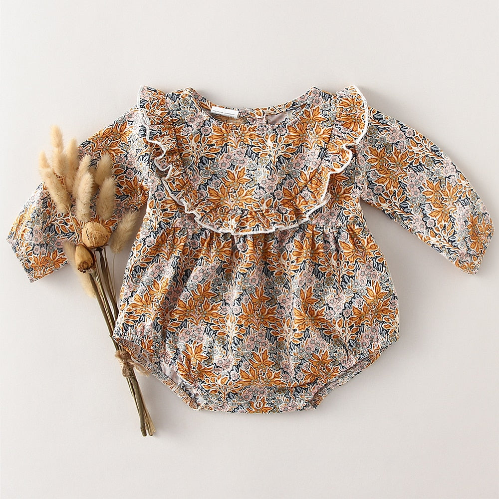 LONG SLEEVE BABY GIRL ROMPER