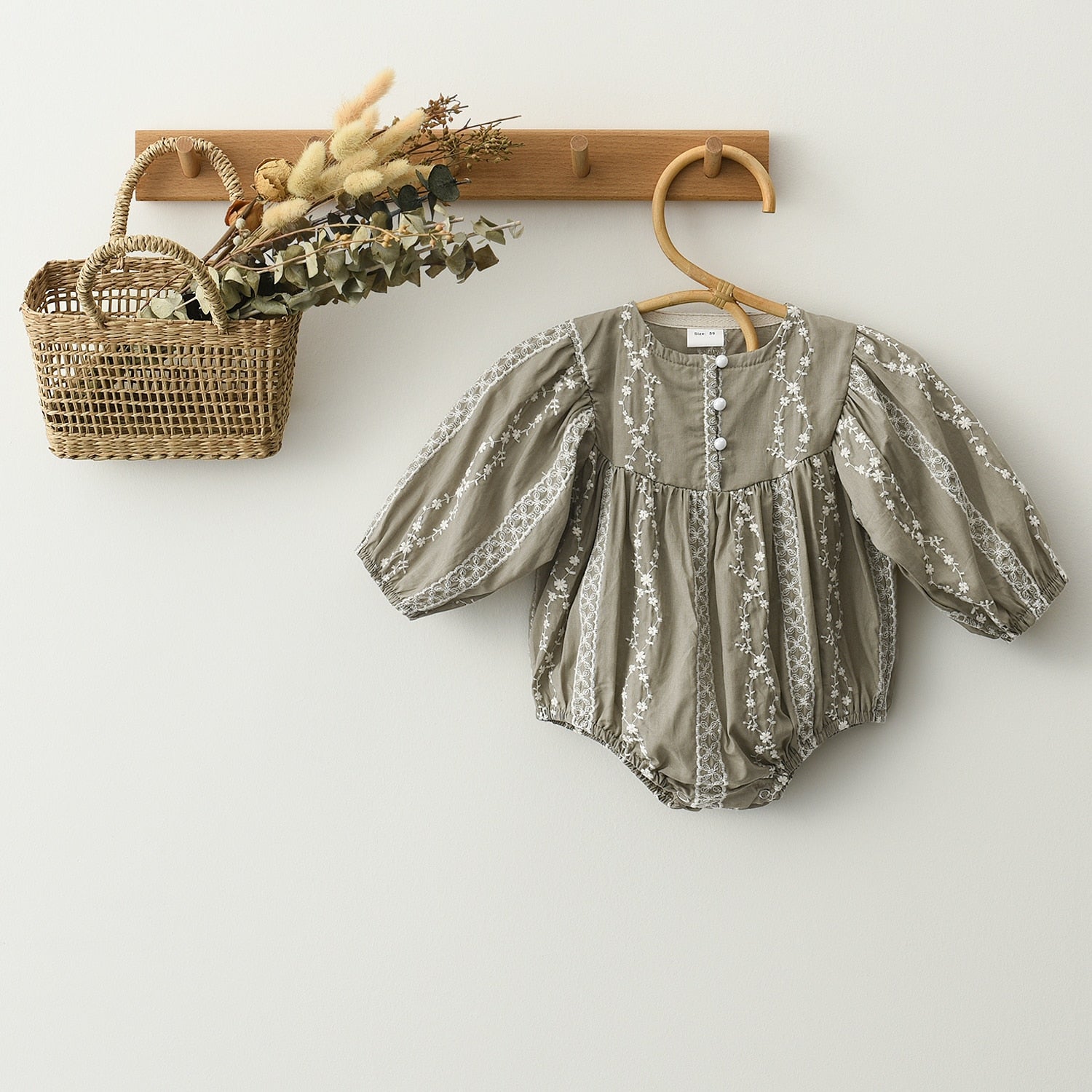 LONG SLEEVE BABY GIRL ROMPER