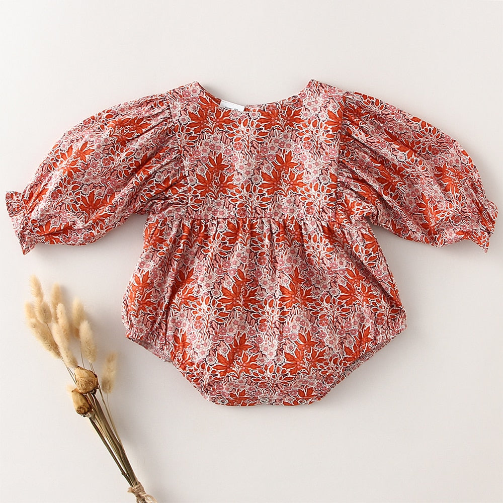 LONG SLEEVE BABY GIRL ROMPER