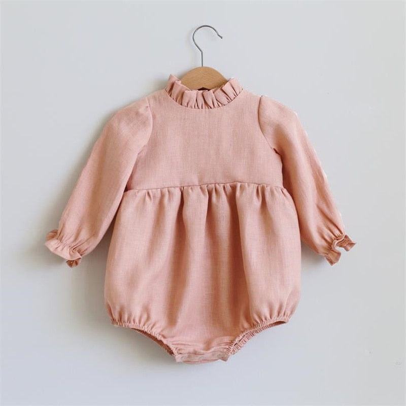 LONG SLEEVE BABY GIRL ROMPER