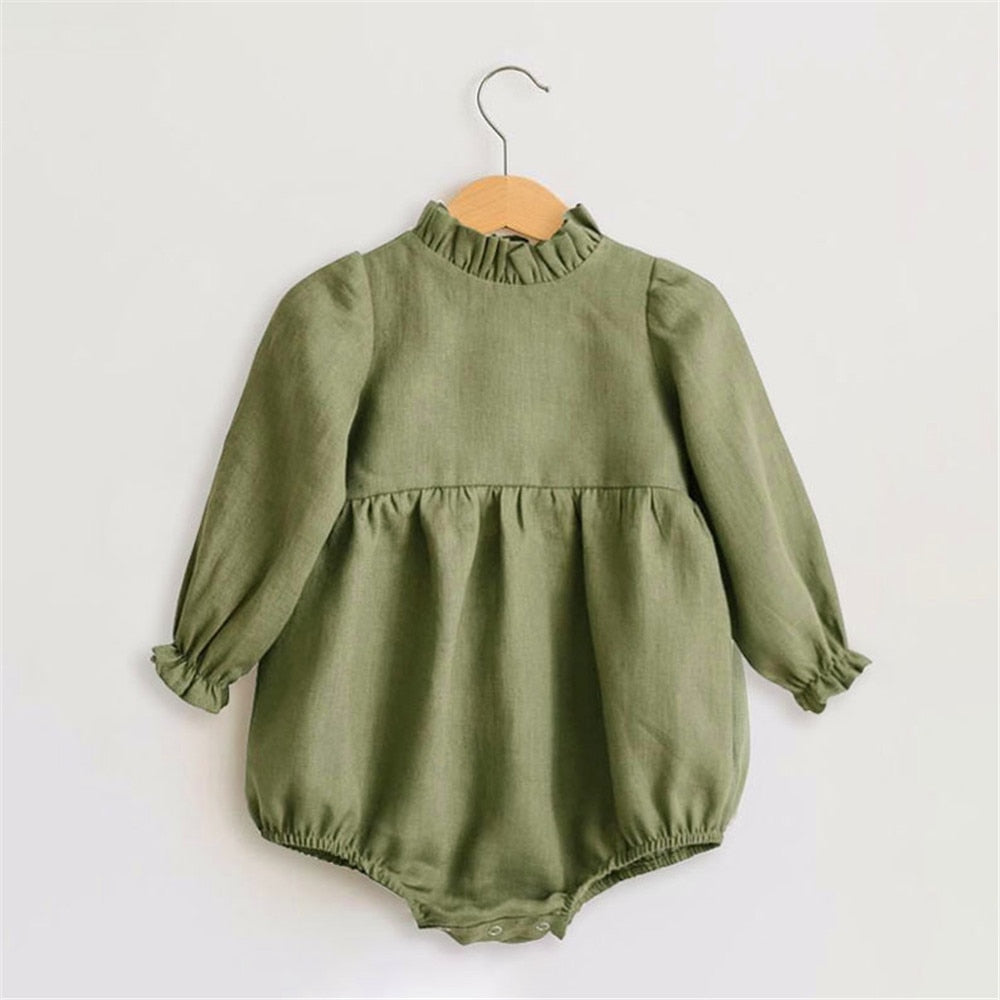 LONG SLEEVE BABY GIRL ROMPER