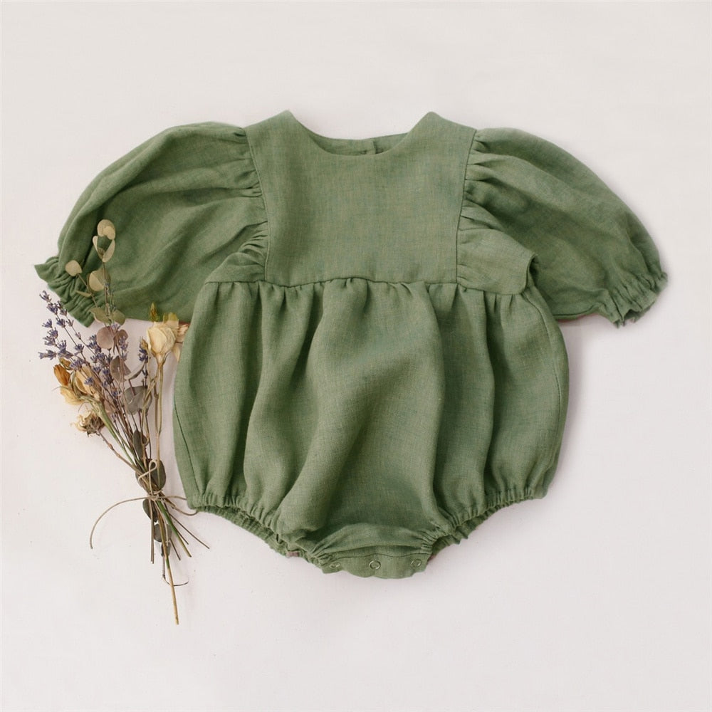 LONG SLEEVE BABY GIRL ROMPER