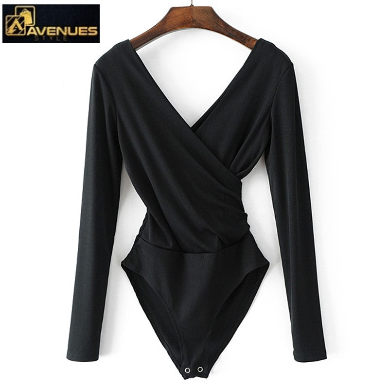 Backless Long Sleeve Bodysuit