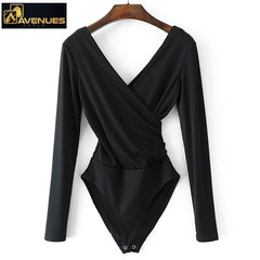 Backless Long Sleeve Bodysuit
