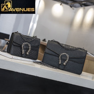 Women PU Leather Chain Handbag