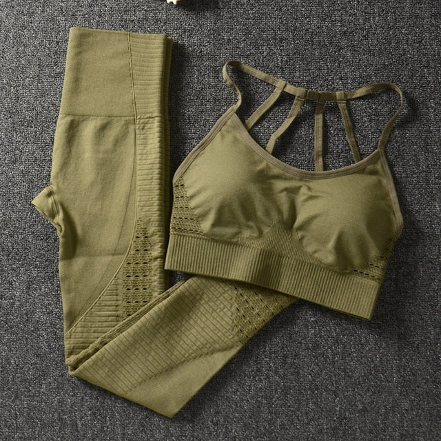 Gym 2 Piece Workout Clothes Set For Woman