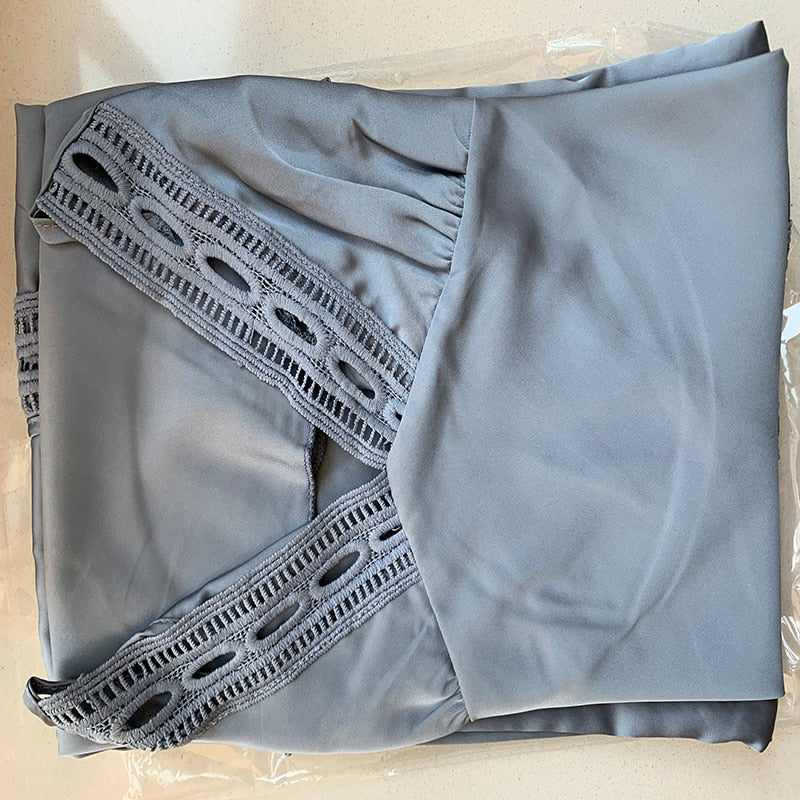 Sexy Lace Long Sleeve Ladies Nightwear