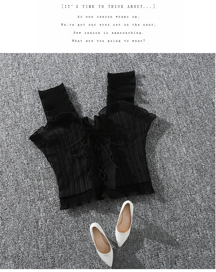 Women's Sleeveless Autumn Bustier Crop Tops