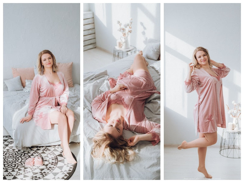 Women Sexy Lace Sleeveless  Nightwear
