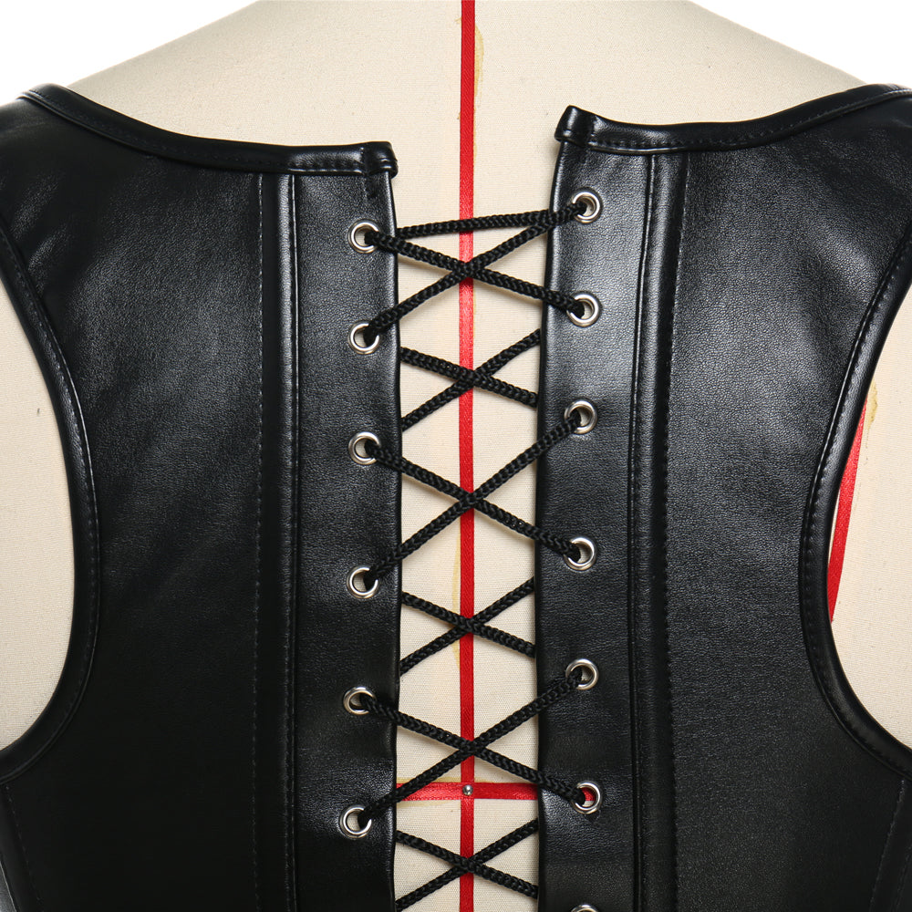 Women Waist Steampunk Steel Boned Back Bustier Corset