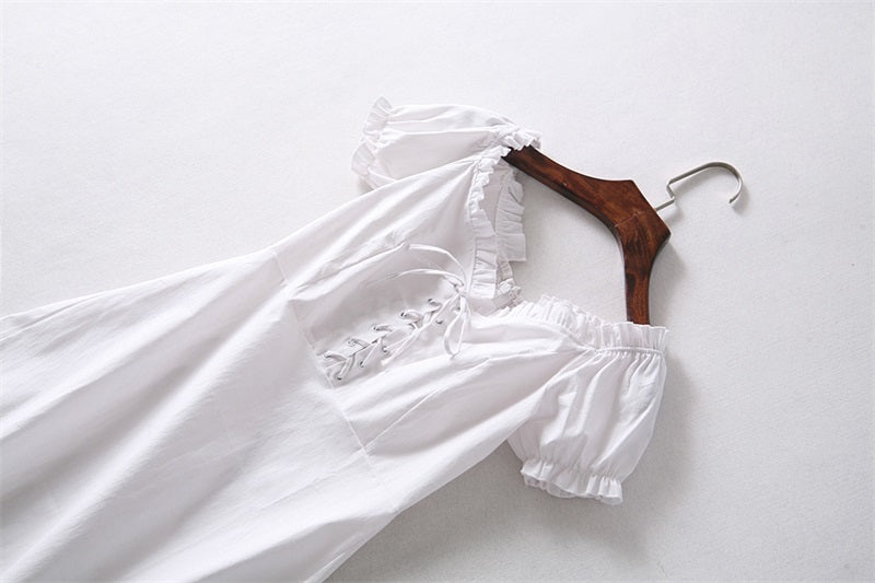 Women Vintage Lace Mini Dress