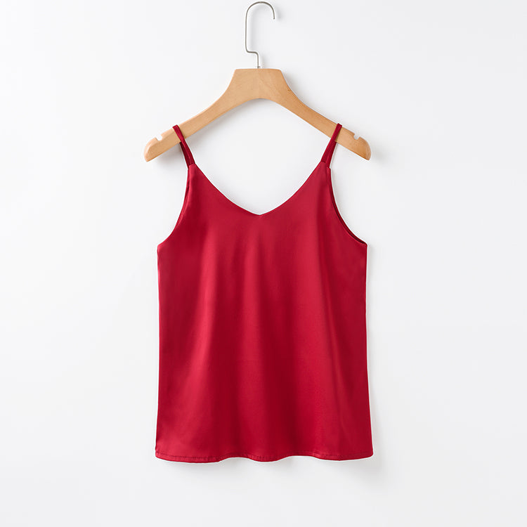 Women Camisole Silk Halter Tank Top