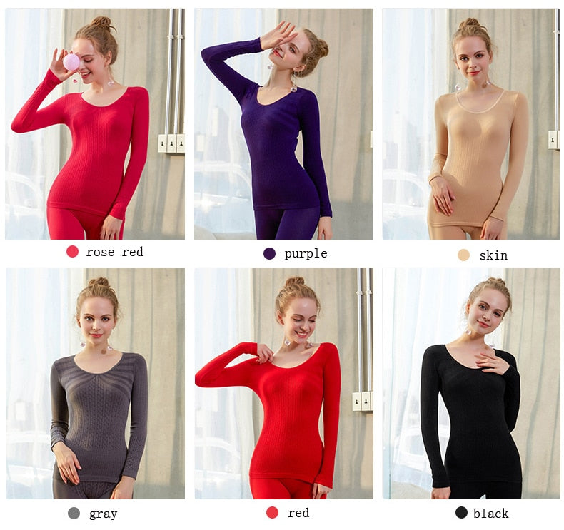 Women's Winter Long Johns Underwear Suit Thick