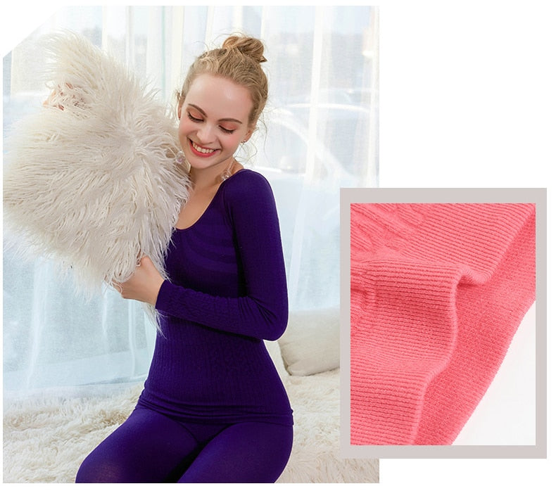 Women's Winter Long Johns Underwear Suit Thick