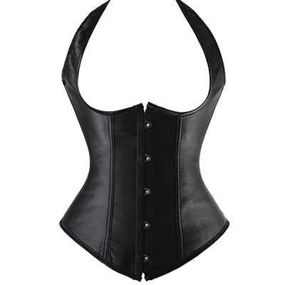 Women Waist Steampunk Steel Boned Back Bustier Corset