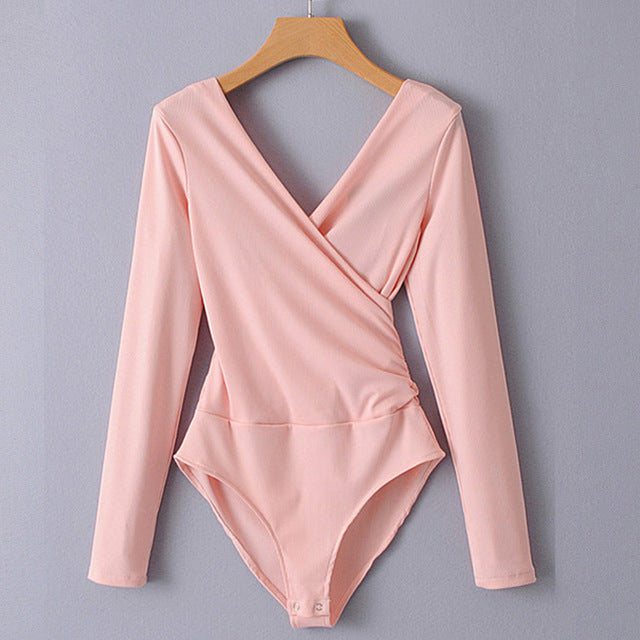 Backless Long Sleeve Bodysuit