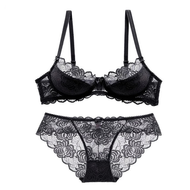 Women's Hollow Sexy Bra Underwear Set