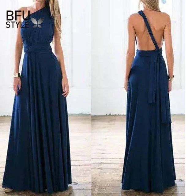 Sexy Bridesmaid Maxi Long Dress