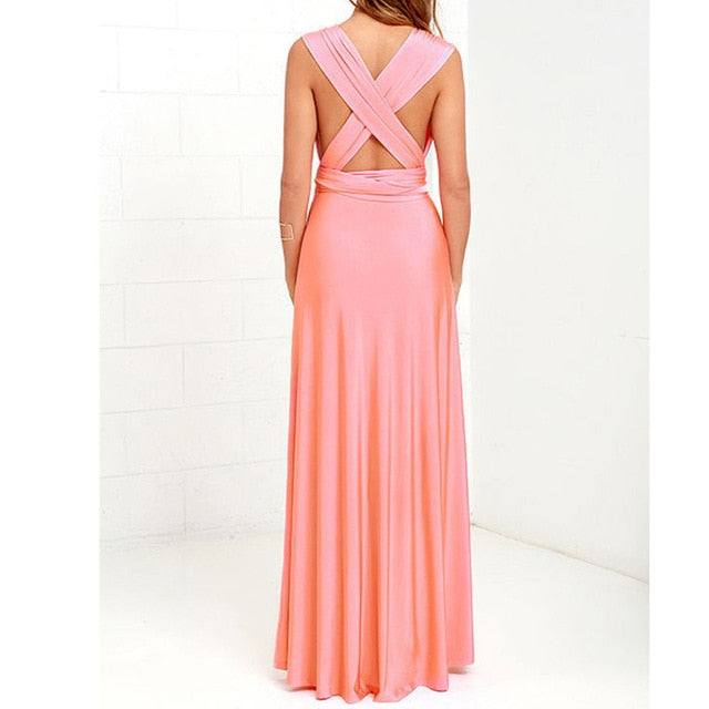 Sexy Bridesmaid Maxi Long Dress