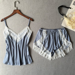 Sexy Lace Women Shorts Pajamas