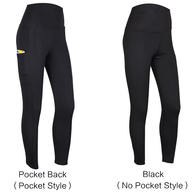 Women's Push Up Fitness Leggings Patchwork Pants