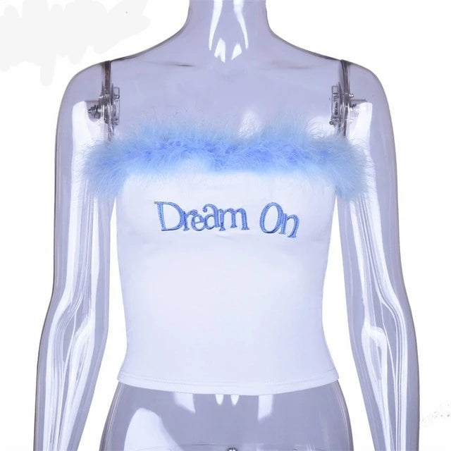 Strapless Tube Corp Top Lady Streetwear