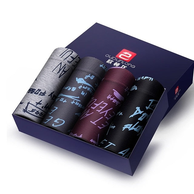 4 pieces/lot Men Boxer soft underwear Short Pants