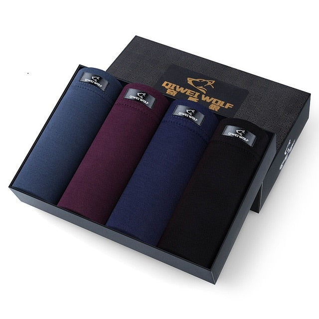 4 pieces/lot Men Boxer soft underwear Short Pants