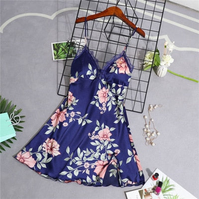 Women's Silk Floral Sexy Lace Sleepwear