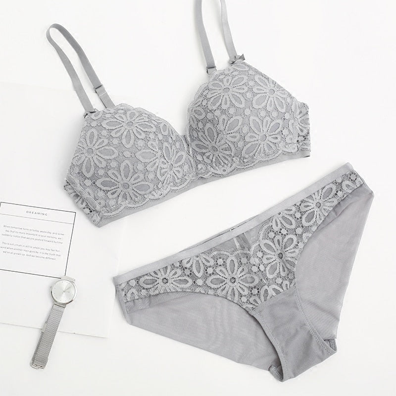 Women's Cotton Breathable Bra Set